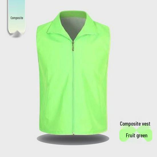 Красный волонтерский жилет на заказ с логотипом для мероприятий и деятельности