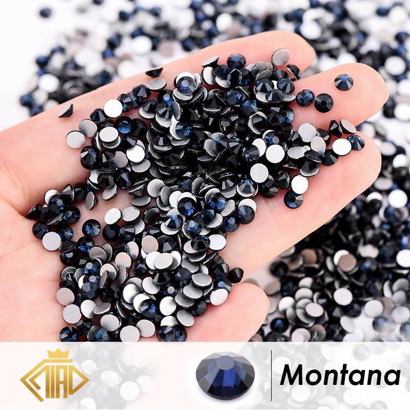 Glass Flat Bottom Drill 1440 Nail Drill Electroplated Rhinestone Diy Accessories Nail Drill Jewelry Accessories Sticker Drill