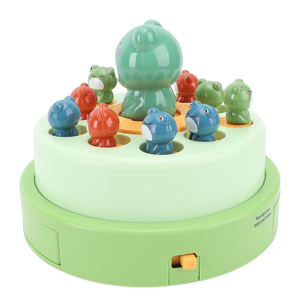 Игрушка Лягушка Прыгай и Лови Электронная Музыка Вращающаяся Выскакивающая Настольная Игра для Детей Старше 3 Лет