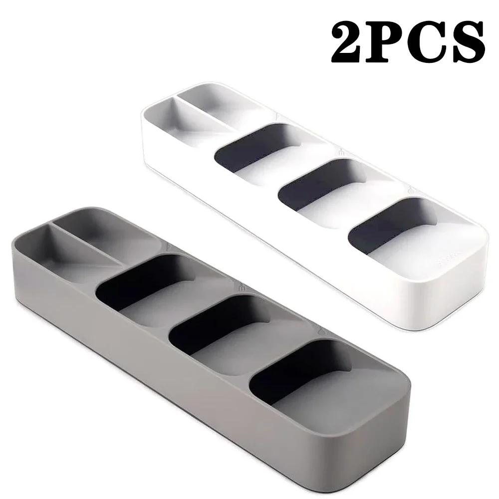 Household Kitchen Drawer Dust-proof Compartments Tableware Organization and Storage Boxes Multi-purpose Cutlery Storage Tray