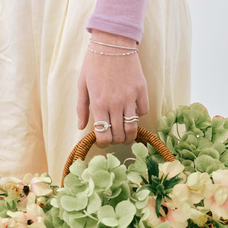 JYDDM 925 Loop Open Ring