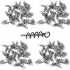 Fishing Accessories War Worm Keeper Twist Lock Spring Fishing Gear Twist Hook for Soft Lures for Soft Bait 100 Pieces Set Prevention of Slippage 304