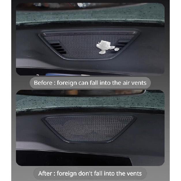 Dashboard Center Audio Speaker Cover Trim Steel Black for BMW X1 2023-2024