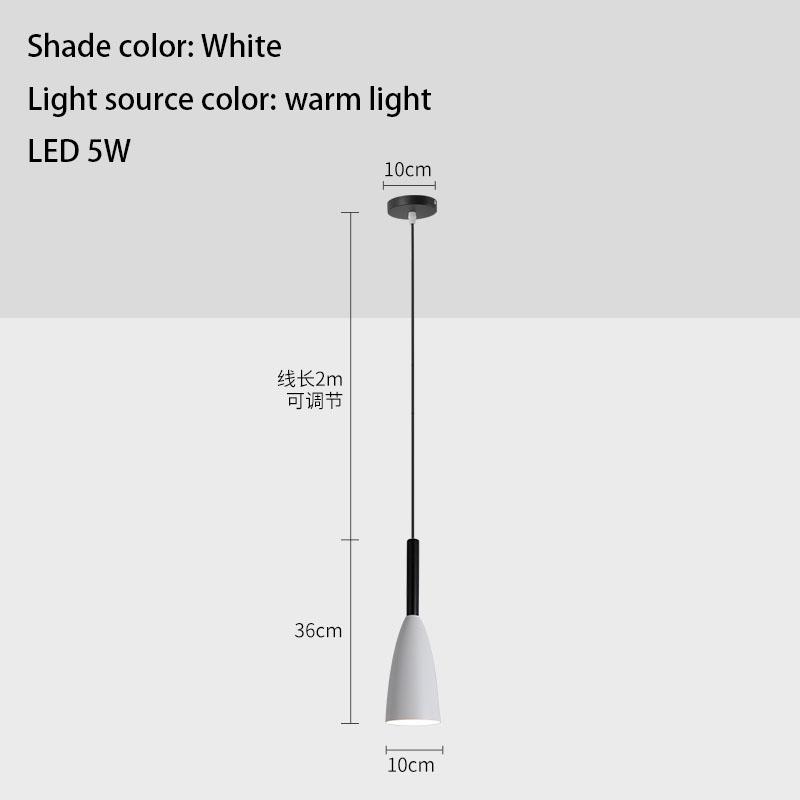 Nordic Modern Creative Chandelier Simple Pendent Multicolor Lamp Single Head Chandelier Спальня Кухня Ресторан Кофе-бар