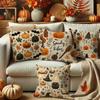 Наволочка с тыквенным узором на ХэллоуинПодходит для дивана, автомобиля, спальни, декоративная наволочка для подушки