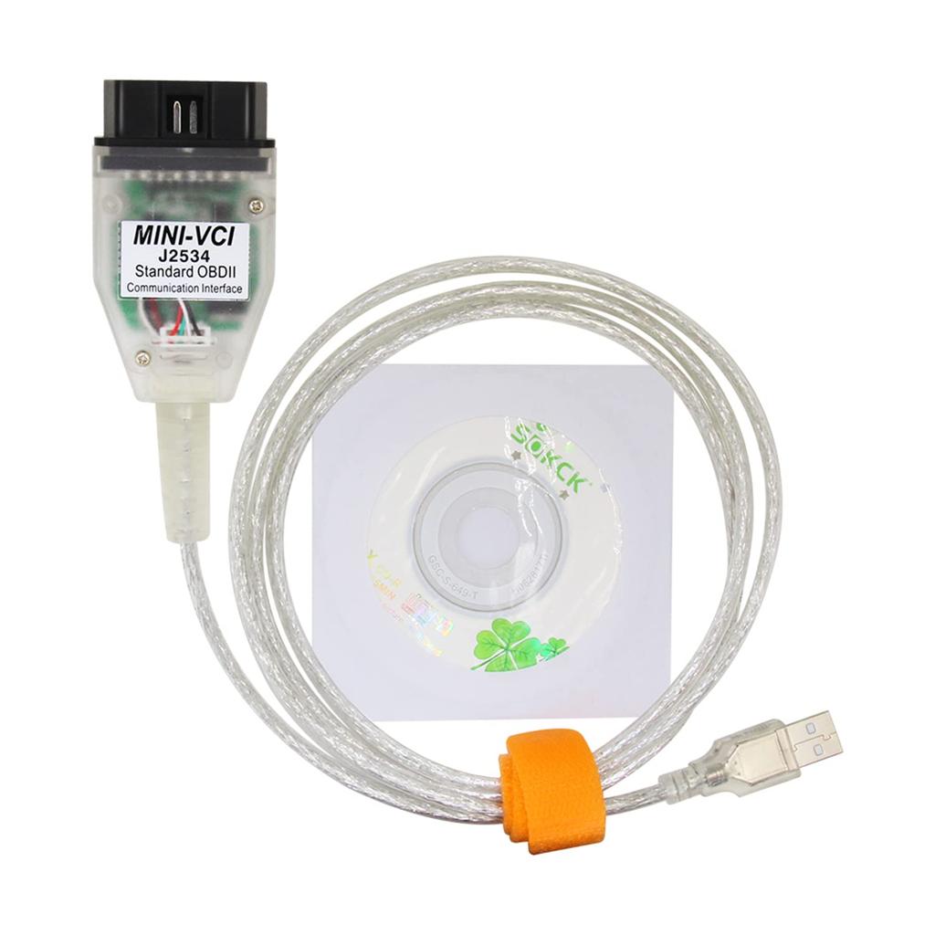 CTobd Mini VCI J2534 Cable Standard OBD2 Communication Interface for TIS Techstream V17 V18 Toyota Lexus Scion OBD2 Diagnostic USB Vehicle Scan Tool