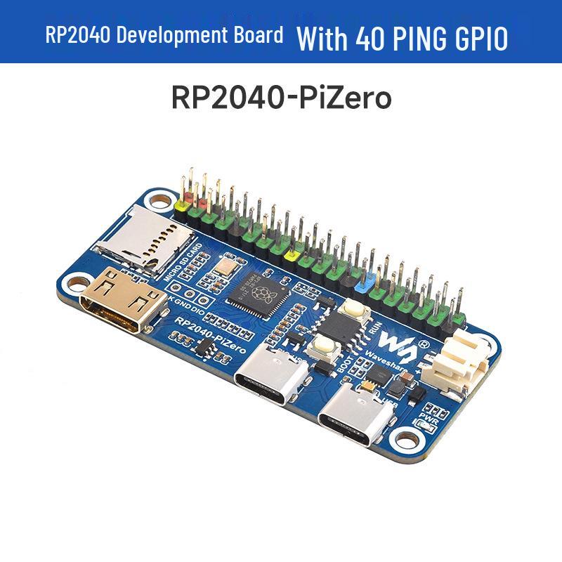 Отладочная плата MicroSnow RP2040-PiZero с двухъядерным процессором и совместимостью с 40-контактным GPIO Raspberry Pi 4