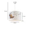 Kids Room Cute Bear Pendant Chandelier Lamp 28 Cm | ByLamp