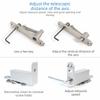 Hydraulic Automatic Door Pivot Hinges Soft Close Spring Invisible Door Hinges  Hidden Installation