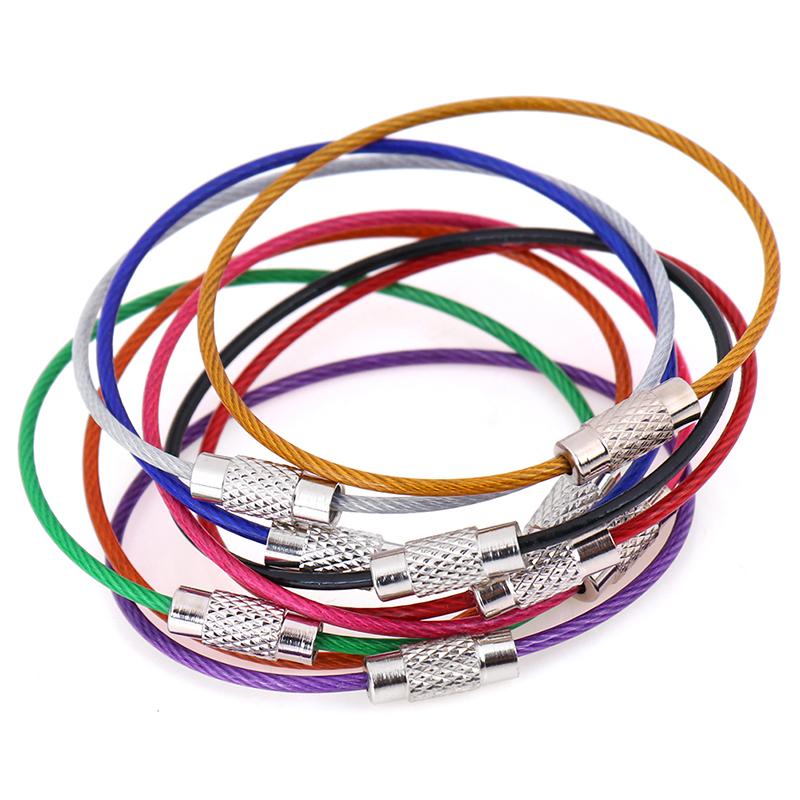 10 шт. 1,5*150 мм нержавеющая сталь круглая петля держатель брелок веревка наружные инструменты