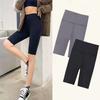 Women Shorts Thin Fitness Leggings Casual High Waist Fashion Yoga Shorts Summer Slim Knee-Length Bottoms Black Cycling Shorts Streetwear