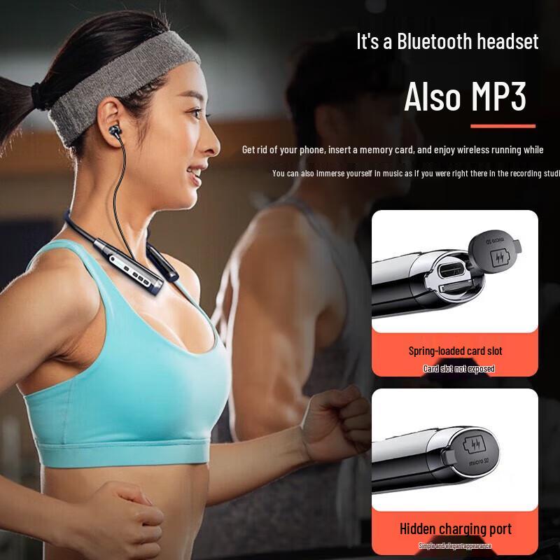 OKSJ A12 Wireless Neckband Bluetooth Headset