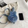 Export  Arrival Denim Guitar Bag, Indie Rock Grunge Shoulder Bag, Niche Fashion Statement, Instagram-Ready Unisex Purse