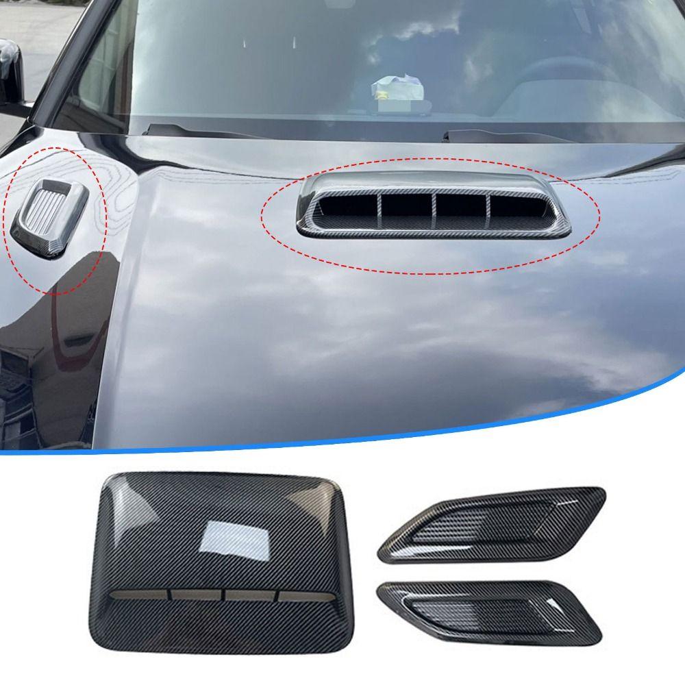 Universal Car Air Flow Intake Hood Carbon Fiber Automobile Air Intake Hood Auto Exterior