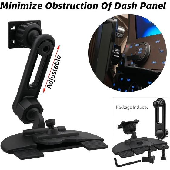 CD Slot Mount for Carplay Screen 17mm Ball for Garmin Nuvi GPS Cell Phone in-Car 4"-11" Monitor Android Auto Tablet CD Holder