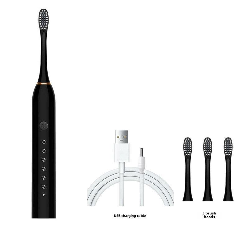 Универсальная перезаряжаемая звуковая зубная щетка для взрослых и детей — мягкая щетина, полностью автоматическая, трансграничный дизайн
