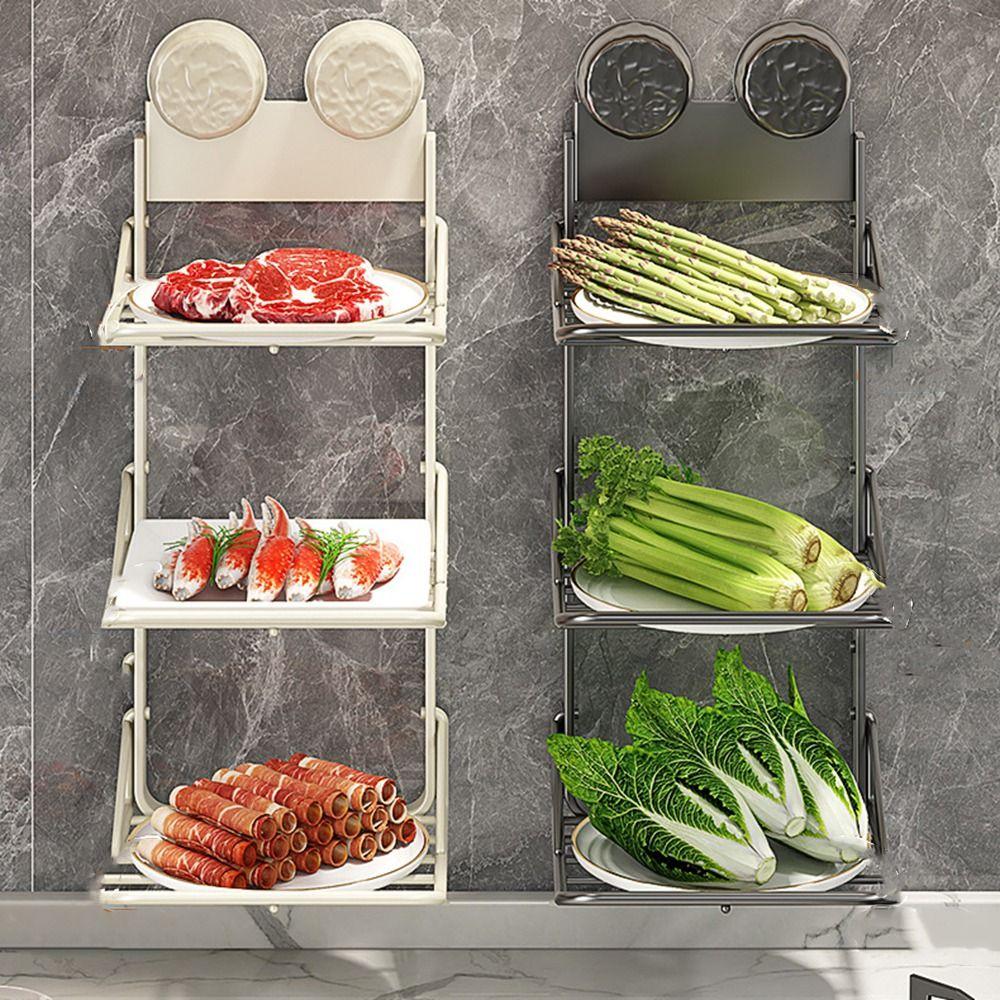 Настенный поднос для приготовления пищи, перфорированный поднос для гарниров и овощей для дома