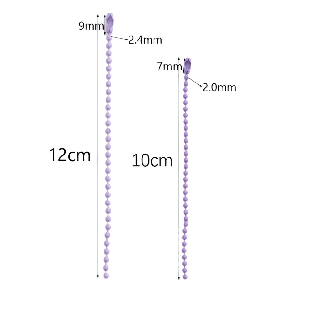 Цветная шариковая цепочка-коннектор 20/12 см, подходит для брелка, ключа, железная цепочка, куклы, бирка, DIY изготовление ювелирных изделий, цепочка для подвешивания игрушек
