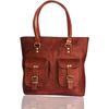 12 BY 16" Women Vintage Genuine Brown Leather Tote Shoulder Bag Handmade Purse