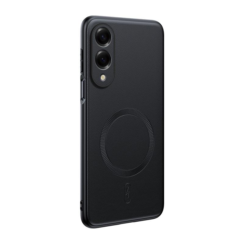 Для Samsung S25 Edge Чехол Магнитная Кожаная Защитная Крышка Для Samsung S25 Edge Защита от Отпечатков Пальцев Нескользящий ПК+ТПУ