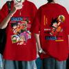 Plus Size Dragon Ball Anime Printed Men and Women Tshirt Casual Parent Child Tops Harajuku Style Summer Y2K Street Fashion