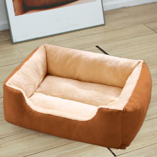Plush Pet Nest Orthopedic Dog Sofa Bed for Small Medium Dogs Soft Cat Couch Washable Cat/Puppy Sleeping Bed