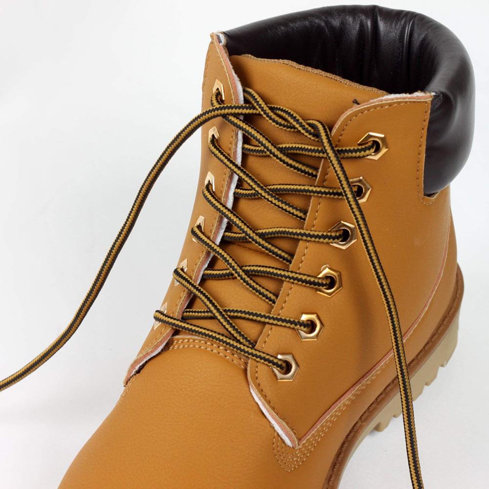 1 пара круглых шнурков для кроссовок, шнурки для обуви, полосатые, двухцветные, подходят для повседневной обуви с высоким ремешком, хлопковые шнурки, 18 цветов