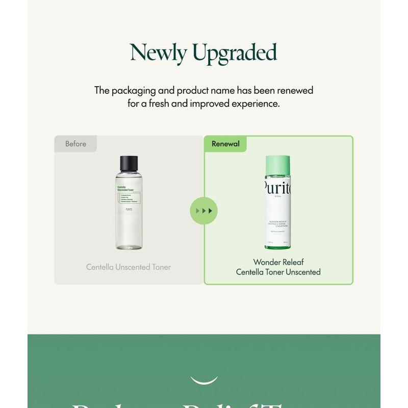 Purito SEOUL - Wonder Releaf Тонер с центеллой без отдушек