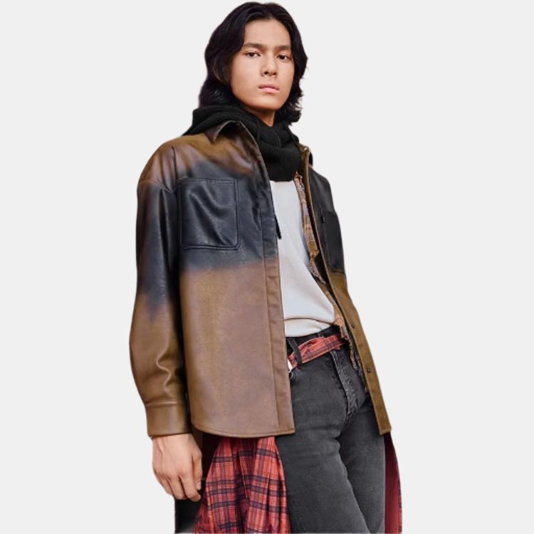 Levis Простая Удобная Повседневная Модная Куртка с Длинным Рукавом Мужские куртки Коричневая 002NC-0000