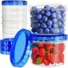 6pcs-16 Oz Freezer Storage Containers, Airtight Plastic Food Storage Soup, Meal Prep Containers with Twist Top Lids