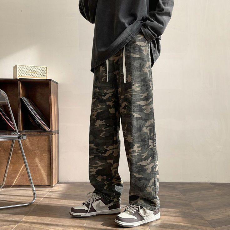 Mens Pants Camouflage New Harem Joggers Men Cargo Pants Hip Hop Casual Pockets Sweatpants Male Oversized Trousers Men Pants