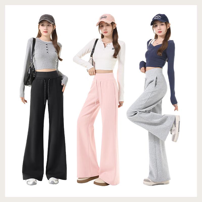 Женские прямые расклешенные брюки MJ STYLE с высокой талией