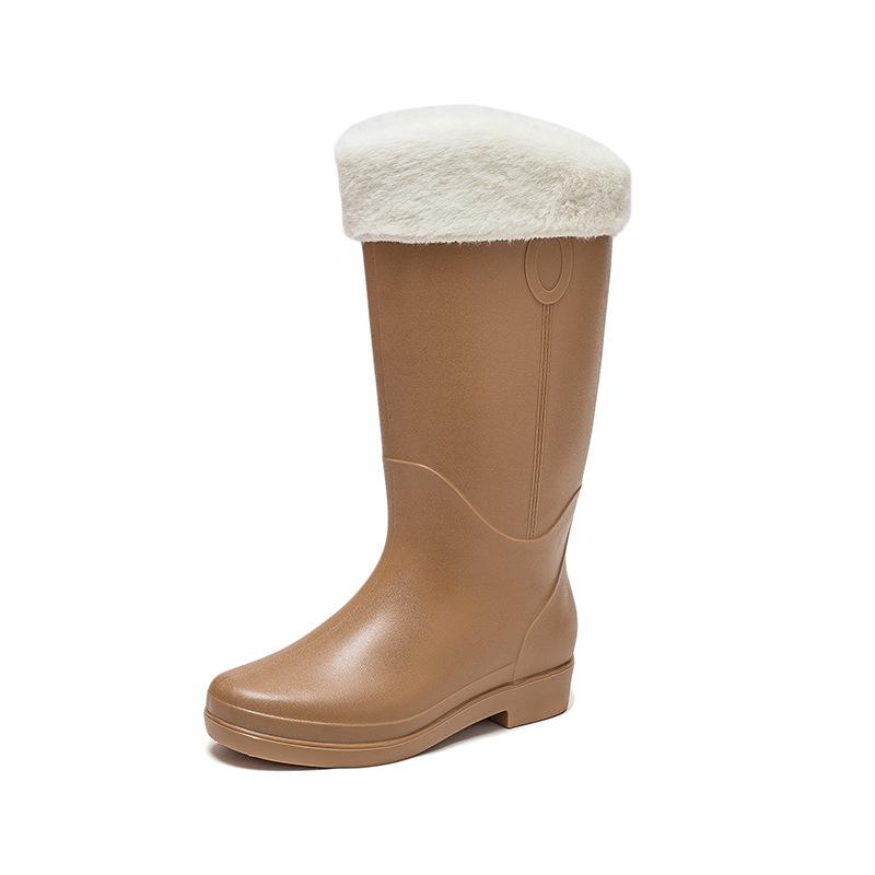 Новые высокие резиновые сапоги женская верхняя одежда женская нескользящая водонепроницаемая обувь модные резиновые сапоги водные сапоги