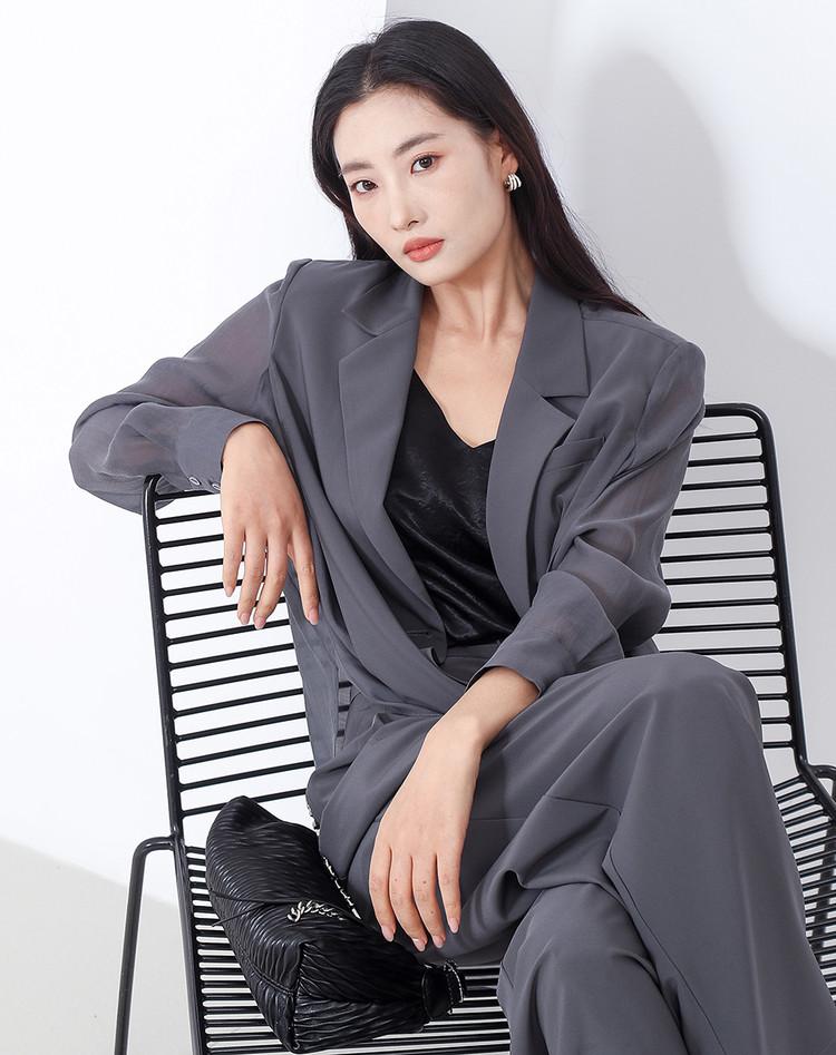 [Suit] Solid color, simple commuting style, age reducing women's jacket