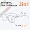 1pc Progressive Multifocal Glasses New Stylish 3-in-1 Prescription Glasses for Women (Myopia Hyperopia & Reading) +1.0 To +3.0