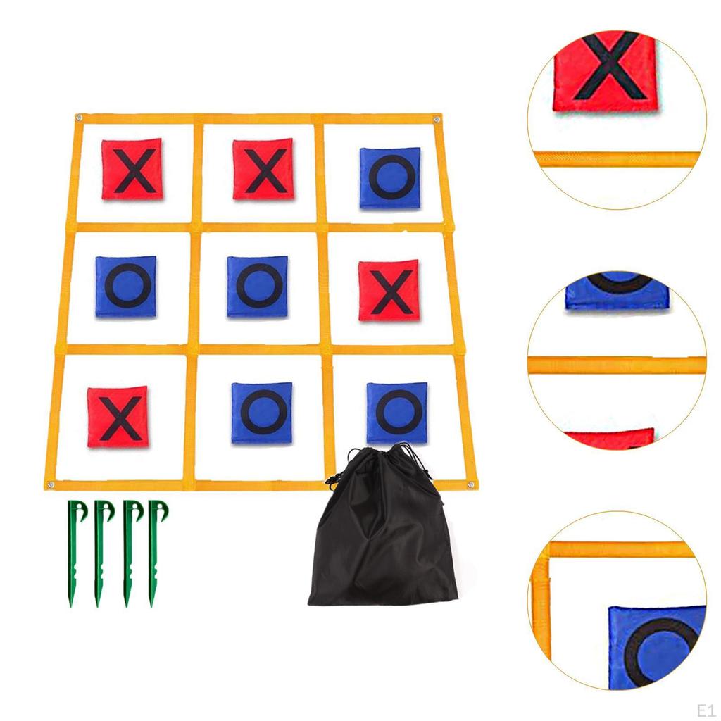 Крестики-нолики, интерактивная классическая забавная игрушка XO для двора, 120 см x 120 см, для семей