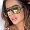 European American Style Sunglasses Women Pilot Shape Double Bridge Women's Glasses Vintage Stylish Men Sunglass