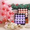 16pcs Shatterproof Christmas Painted Balls Pendant Plastic Merry Christmas Decor  Hotel Mall