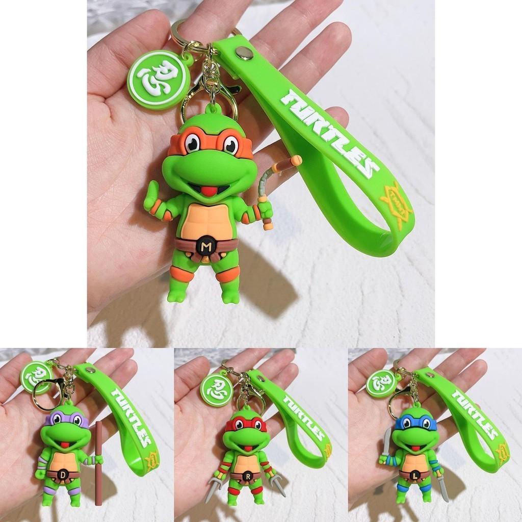 Vibrant Ninja Turtles Keychain Perfect Silicone Accessory For Bags And Keys
