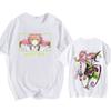 New Harajuku Anime Kanroji Mitsuri Eye Summer T-Shirt Harajuku Demon Slayer Print Summer Men Women Fashion Tops Short Sleeve
