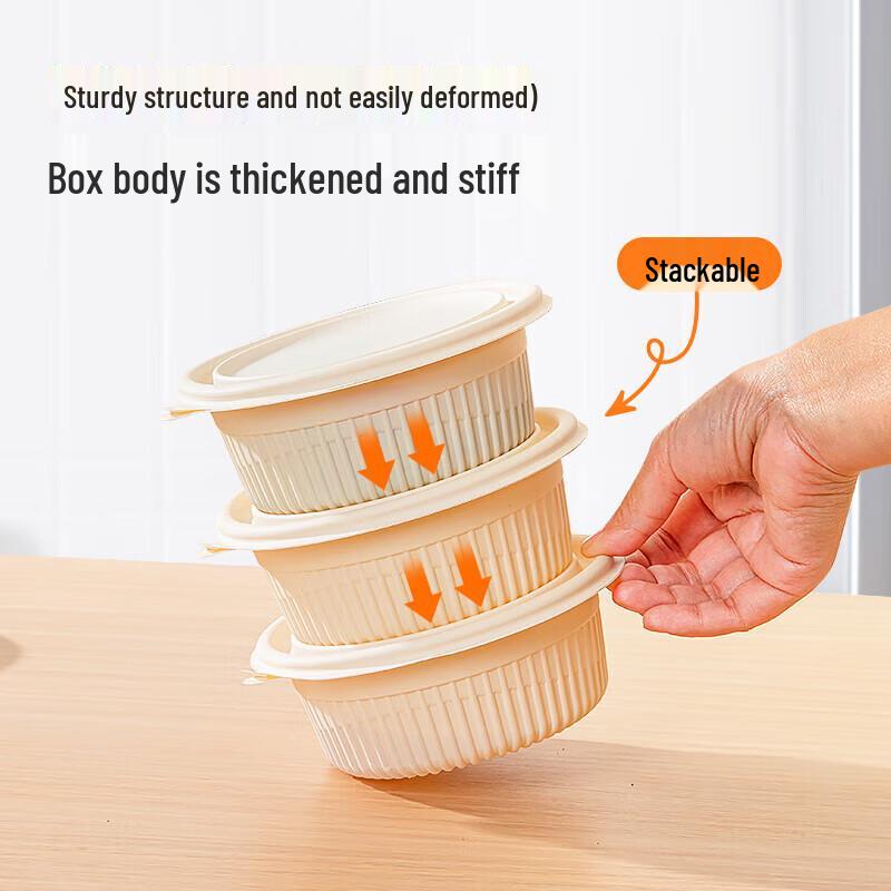 temeiju Экологичные одноразовые контейнеры для приготовления еды из кукурузного крахмала с крышками