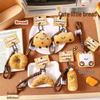 Cute Cartoon Croissant Plush Keychain Ornament