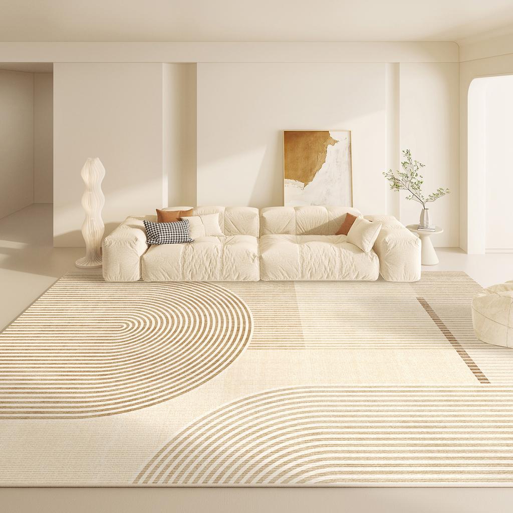 Modern Style Living Room Decoration Carpet Large Area Line Rugs for Bedroom Home Thick Anti-slip Rug Fluffy Soft Plush Floor Mat