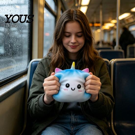 Мягкие Эластичные Игрушки-Антистресс Гигантская Пельмешка, Игрушка для Снятия Стресса, Медленно Поднимающийся Мячик для Сжимания Руками, Инструменты для Улучшения Концентрации, Настольный Сенсорный Инструмент для Офиса