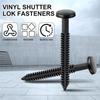 A60zvinyl Защелка для жалюзи Окно 36 шт. 3-дюймовые колышки Винты Фиксатор панели Штыри Анкер(черный)Может