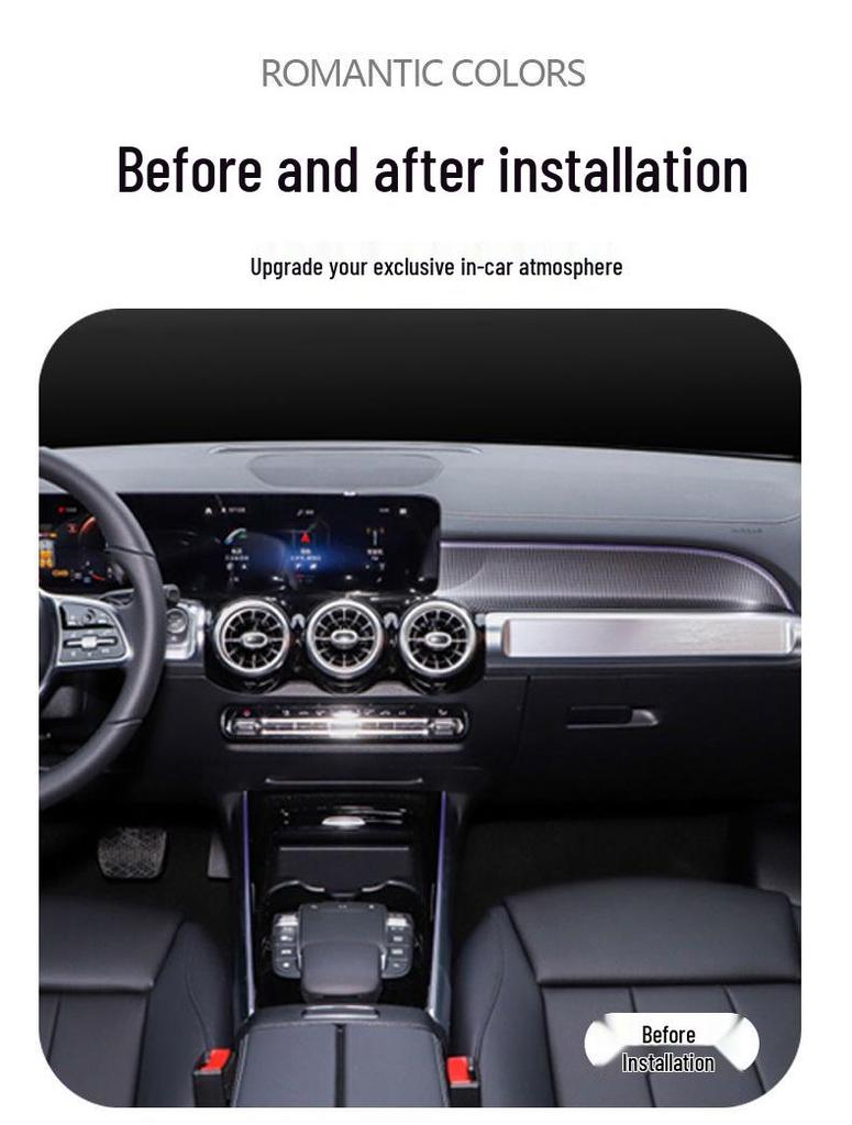 Mercedes-Benz GLB Ambient LED Light Upgrade - 64-Color Interior Lighting