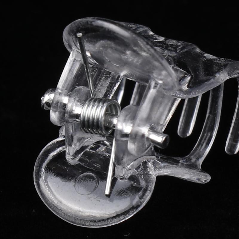 50 шт. прозрачные зажимы для орхидей с 6 когтями, пластиковые зажимы для цветов-бабочек, прозрачный фиксатор для садовых стеблей виноградной лозы, вьющихся растений