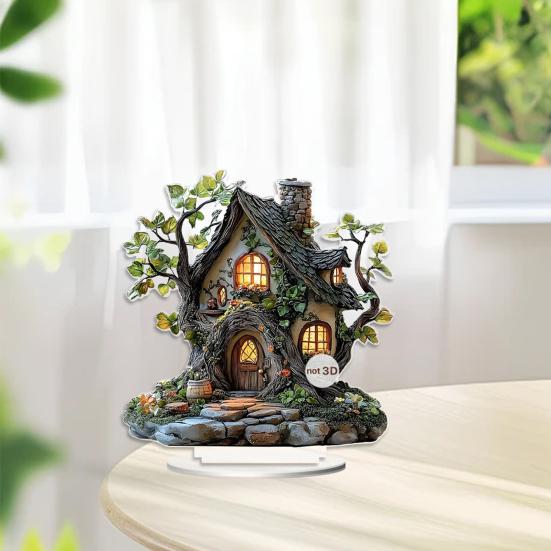 Хэллоуинские украшения 2D акриловые плоские призрачные украшения с подсветкой жуткий ночник украшения для стола дома офиса кафе