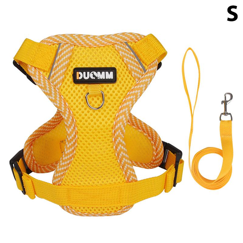 1 комплект поводков для кошек, набор с защитой от побега, дышащий, светоотражающий, регулируемый, для котят и щенков, нагрудный ремень, тяговый трос, товары для животных