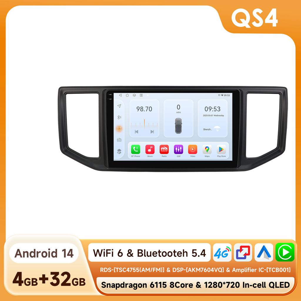 OSSURET Snapdragon 6115 Android Автомагнитола Плеер Интеллектуальный Экран для VW Volkswagen Crafter 2017-2021 Carplay Auto 2DIN Автомобильная Мультимедиа Авторадио